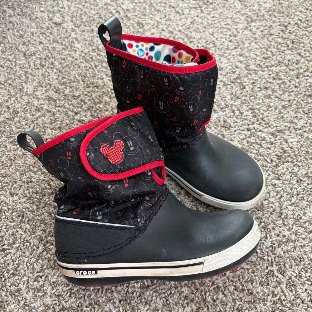 Size 3 / Boys Mickey Crocs Boots
